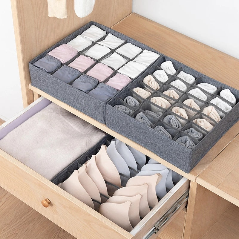 Organizers Storage Box Wardrobe Storage Organizer Divider Boxes for Socks Bra Ties Closet Drawer Organizers